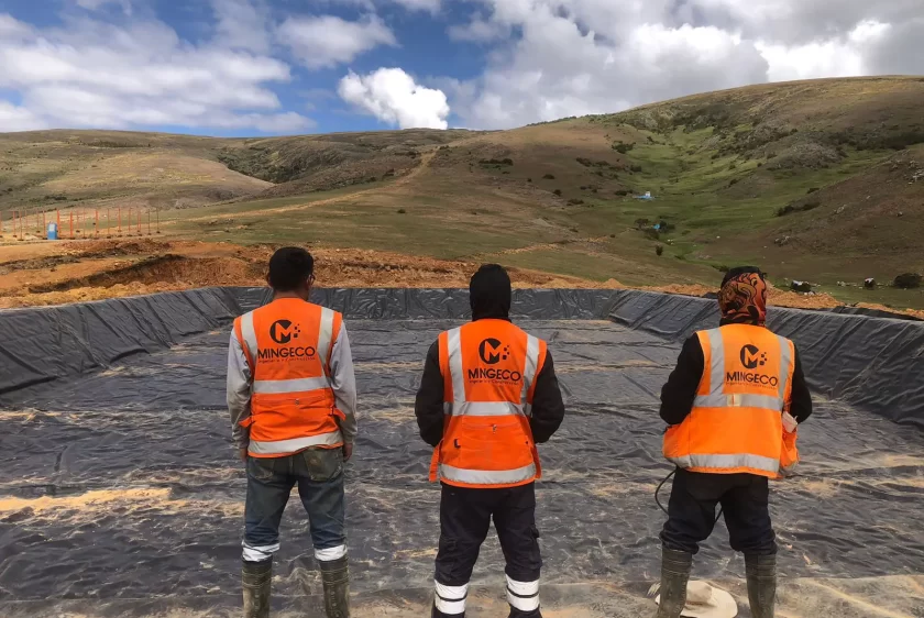 reservorio de geomembrana hdpe