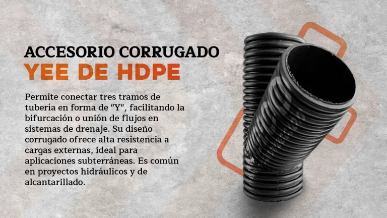 accesorio corrugado hdpe yee fabricado por mingeco