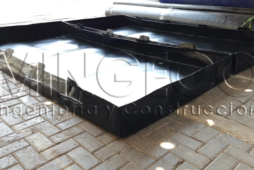 bandeja antiderrame de geomembrana