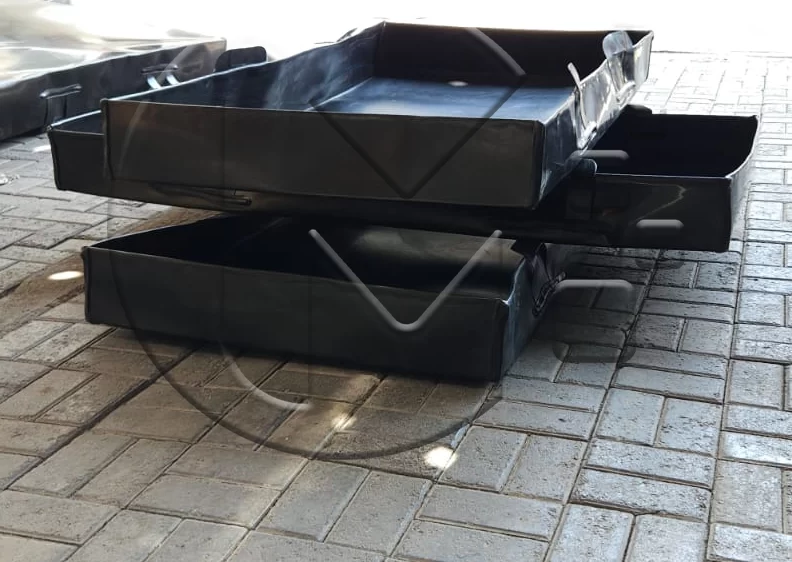 bandeja antiderrame hdpe de geomembrana