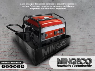 bandeja antiderrame de geomembrana